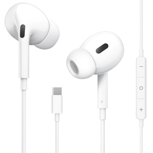 

Навушники Type-C [Перший продаж в індустрії, Сумісні з iPhone 15] Провідні Hi-Fi навушники-вкладиші з чистими дзвінками, мікрофоном, зручною посадкою, ергономічні