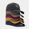 Washed Cotton Baseball Caps Women Men Soft Snapback Hat Outdoor Sport Trucker Gorras Smile Face Embroidery Hip Hop Dad Hat Gifts