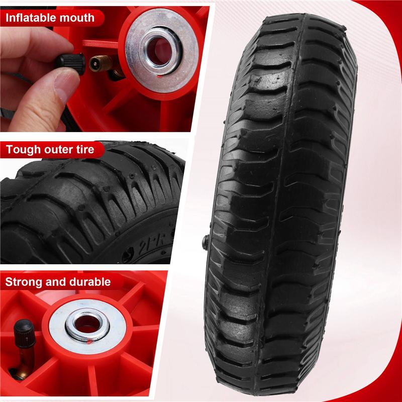3X Children's Electric Car Inflatable Tires, Kid's Electric Tricycle Rubber Wheels Children's Car Tires 1.2Cm Hole 8Inch