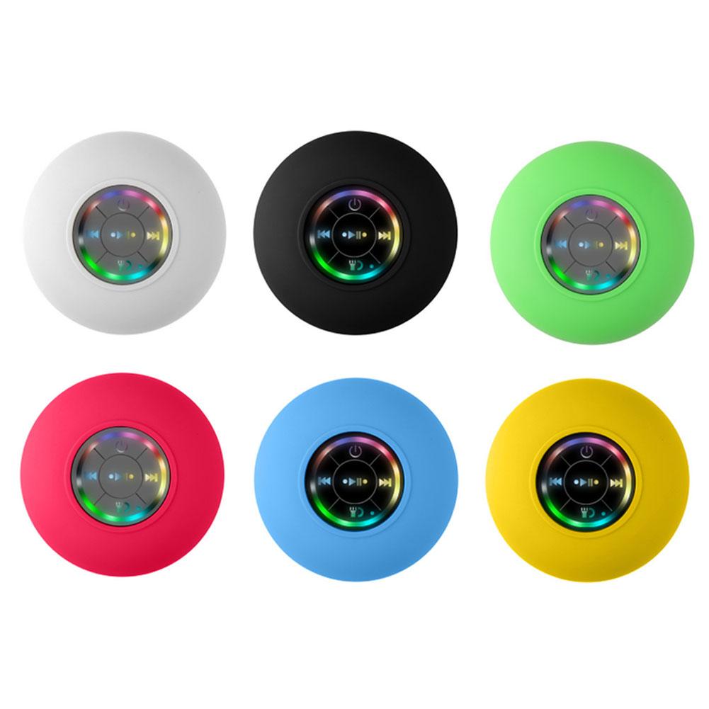 Portable Wireless Bluetooth Speaker LED IPX4 Waterproof Loudspeaker Outdoor Bathroom Large Suction Cup Mini Stereo Sound Box
