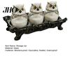 Contenant de stockage pour sachets de thé Pot à épices Pots en verre étanches avec couvercles en forme de chapeau de sorcière/hibou Scellés Contenants étanches à l'humidité pour assaisonnements et aliments secs Décoratifs