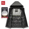 HONGDOU Men's 90% Down Detachable Hood Vest