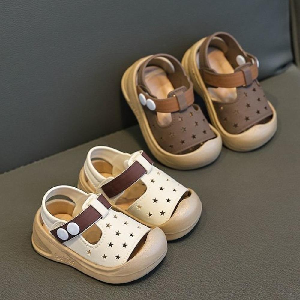 1pair with Straps Baby Toddler Shoes Closed Toe Children's Shoes  Toddlers
