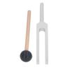 Tuning Fork 528Hz Aluminum Alloy Tuning Fork with Silicone Hammer and Cleaning Cloth for Chakra Healing Meditation