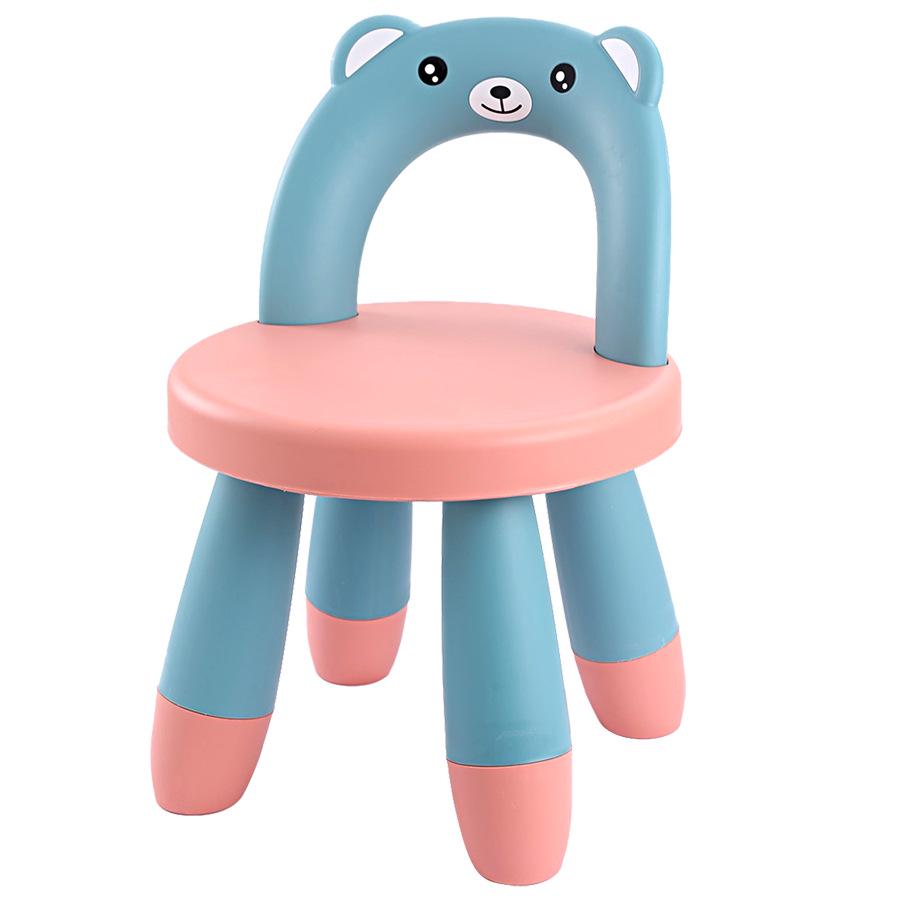 Creative Children's Backrest Low Stool for Reading and Shoe Changing