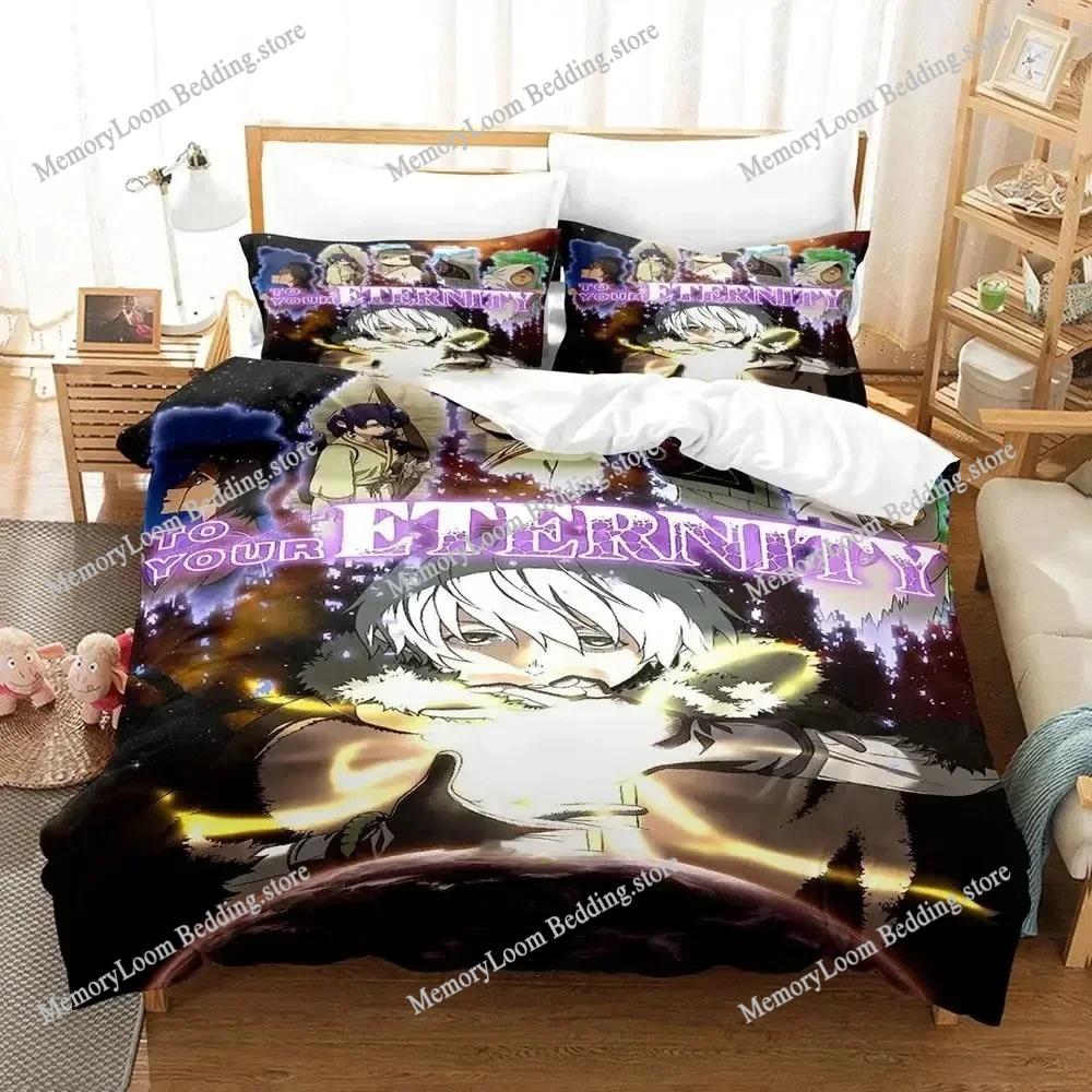 3D Printed Anime To Your Eternity Bedding Set Boys Girls Twin Queen Size Duvet Cover Pillowcase Bed Kids Adult Home Textile