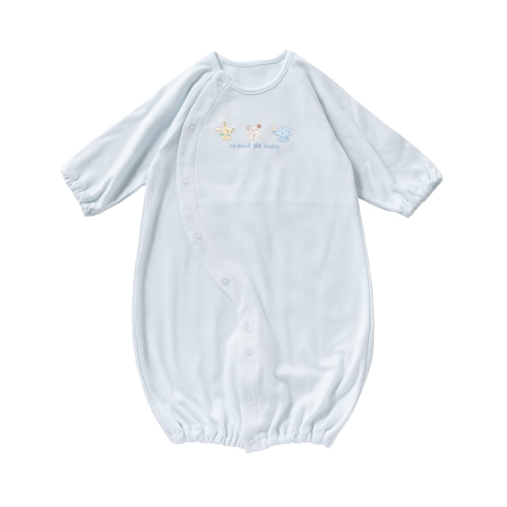 Cream de Coco with Embroidered and Chick Designs Crotch for Newborns and Made in for All Two-Way All-in-One Bear, Rabbit, Elephant, [Interchangeable