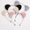 Plush Cat Ears Headband for Women Cartoon Hair Band Anime Cosplay Cute Face Wash Headware Girls Hair Accessories