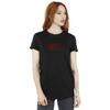 Netflix Damen/Damen Stranger Things Glow Logo Baumwoll-Boyfriend-T-Shirt