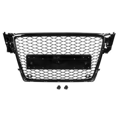 For RS4 Style Front Grille Sport Mesh Hood Grill Fit for A4S4 B8 2009?2012