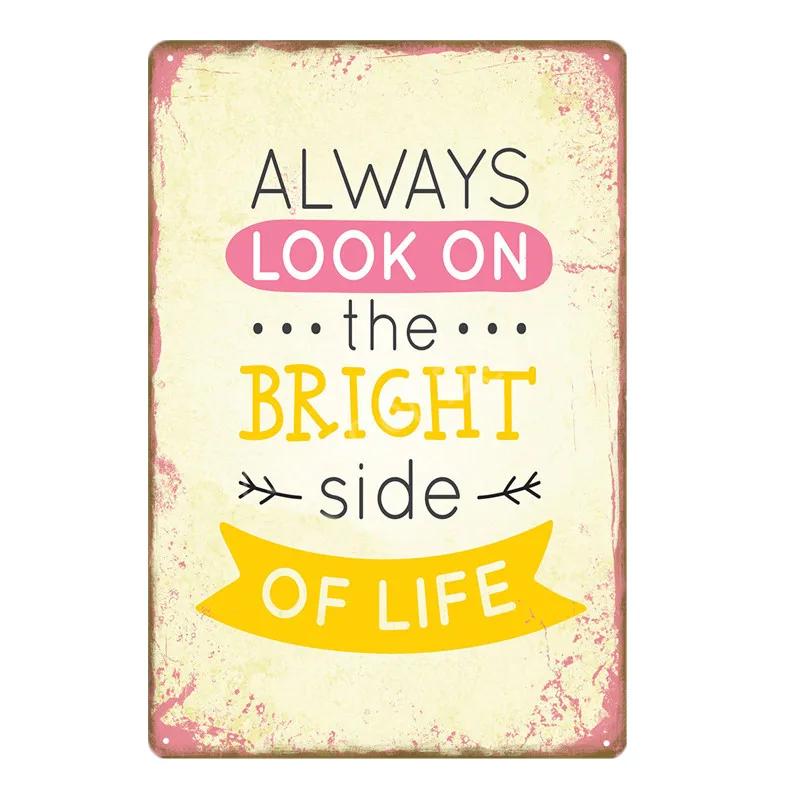 Happiness Is Love Metal Poster Tin Signs Plate Wall Decoration Vintage Art Painting Family Kitchen Rule Plaque Home Decor YJ155