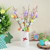 1/3/5Pcs Artificial Easter Egg Branches 35CM Fake Bouquets for Home Decor Garden Easter Decoration Party Supplies Vase Ornament