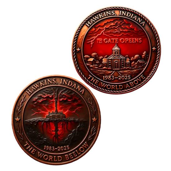 If Gate Opens Challenge Coin 1983-2025 Metal Commemorative Coin Collectible Souvenir Keepsake for TV Shows Fans