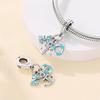 Original Copper Charms Luxury Naval Series Blue Bead Set Beads Fit Bracelet Diy Women Making Delicate Gift