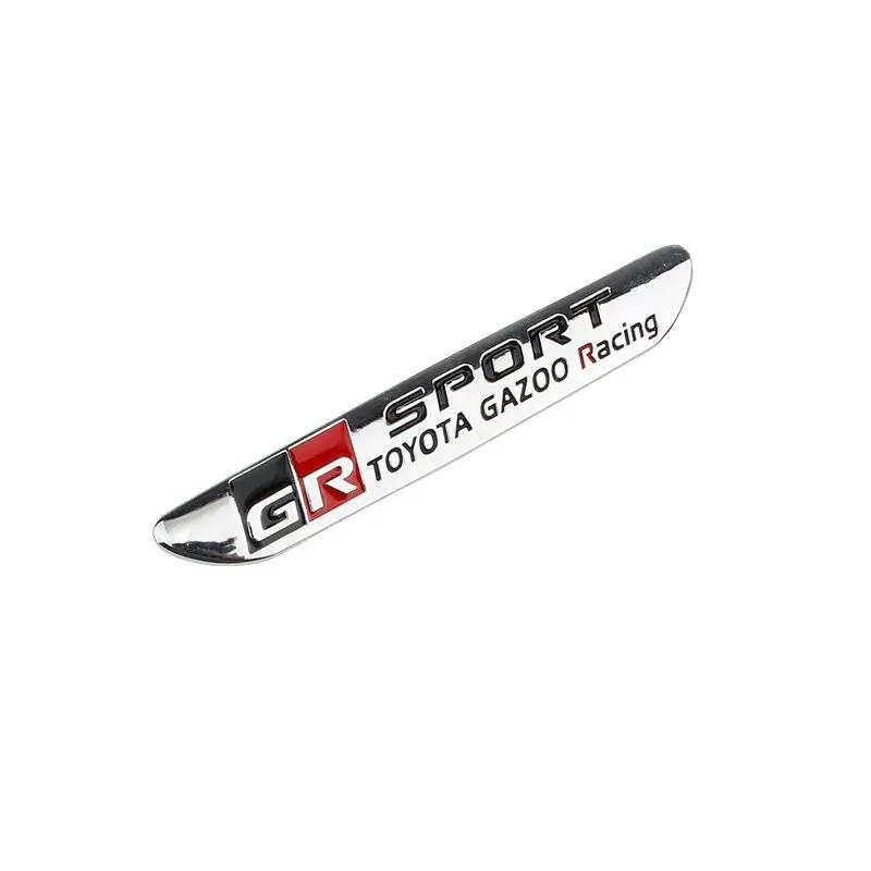 GR Car Logo: GRSPORT Metal Sport Fender & Rear Body Decorative Sticker