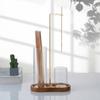 Incense Stick Holder with Transparent Glass Ash Catcher Wooden Base Incense Burner with Clip Home Office Desktop Yoga Meditation Decoration