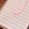 Elegant Black Pearl Necklace with Heart Pendant - Fashionable Clavicle Chain for Women