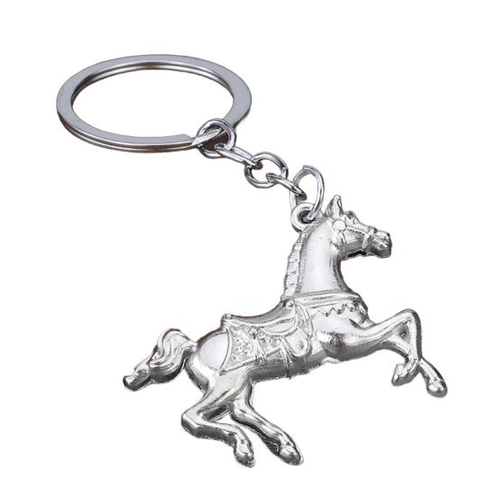 

Брелок-подвеска Год Лошади Изысканное мастерство Брелок для ключей Двери Рюкзаки Сумки Ключница B