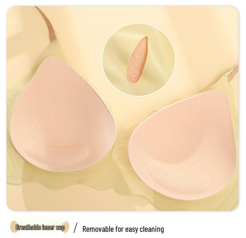 Crystal Jelly Seamless One-Piece Sports Bra: Thin, Anti-Sag, Wire-Free, Beautiful Back, Small Chest Support