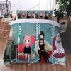 Anime Spy Family Anya Bedding Set Duvet Cover Bedroom Comforter Covers Single Twin King Size Quilt Cover Home Textile