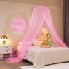Single Door Mosquito Net Bed Canopy Solid Color Design Good Breathability Easy Installation