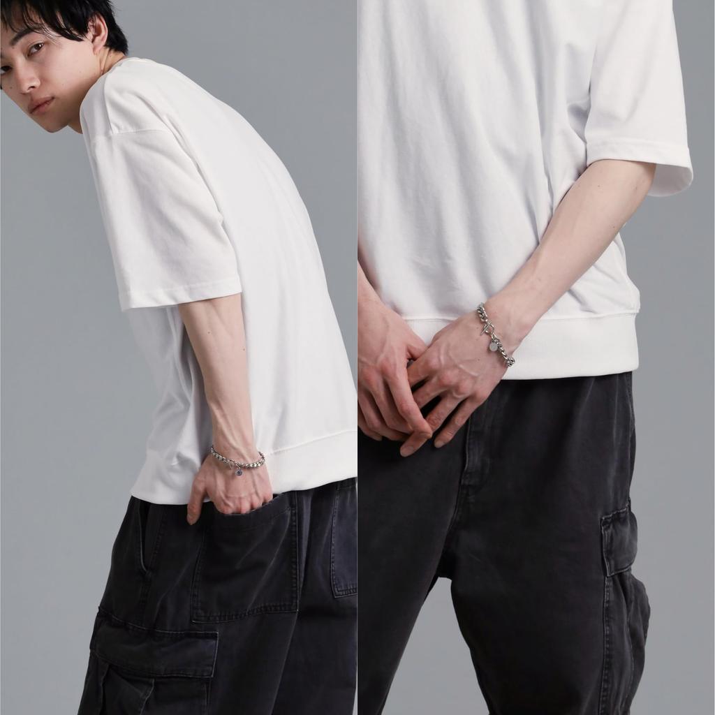 Bracelet Comfort Chain Bracelet Surgical Stainless Steel Allergy Directly Managed Cut Kihei [Lion Heart] LH-1 (Metal Compatible) Men's (With Pouch) (M