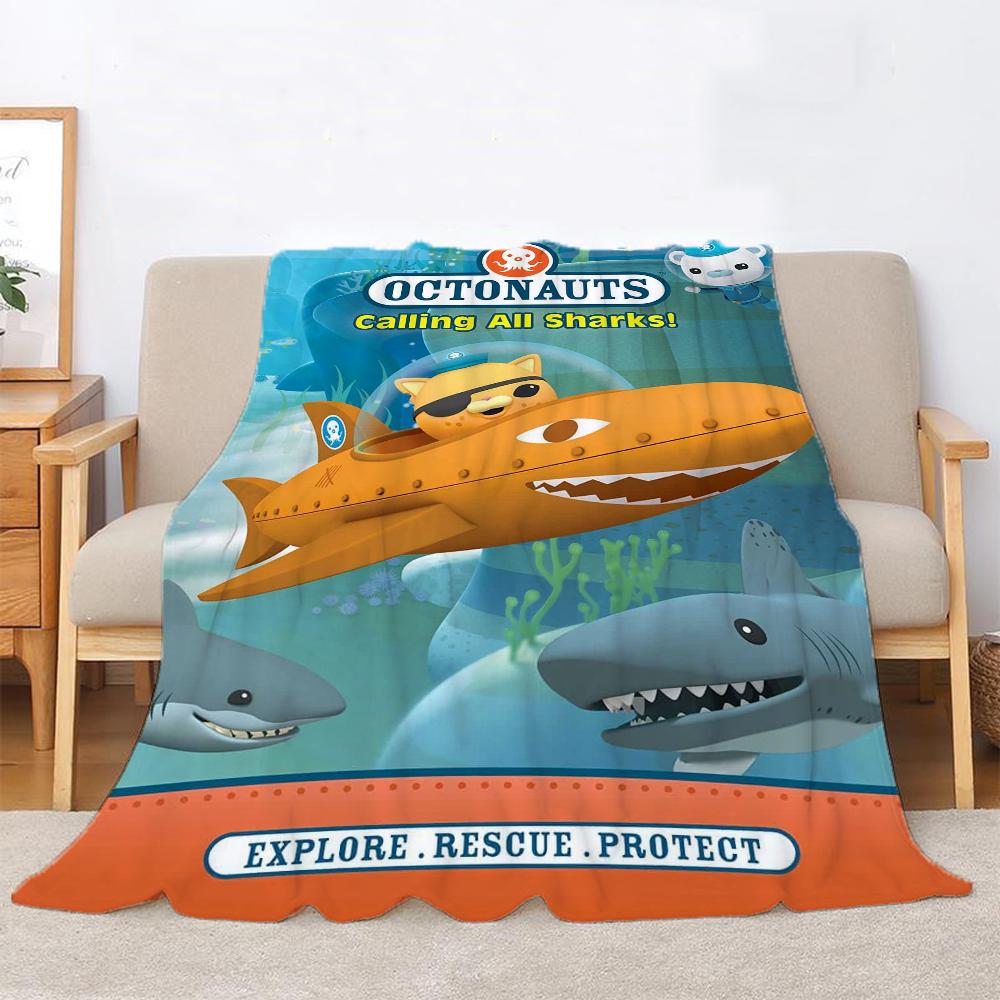 The Octonauts Thermal Blankets for Bed Blanket 150cm X 200cm Knitted Plaid Home Interior Luxury Bedding Beach Towel Throw Knee &