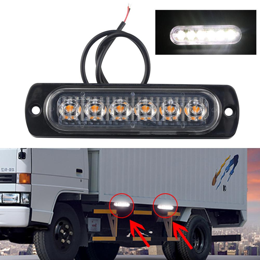 12V 24V 6smd LED Πλαϊνά Φώτα Αυτοκινήτου Φως Στροβοσκοπικού Προειδοποίησης Στροβοσκοπικό Φως Πλέγματος Φωτεινή Μπάρα Στροβοσκοπική Αυτοκινήτου/μοτοσυκλέτας/φορτηγού