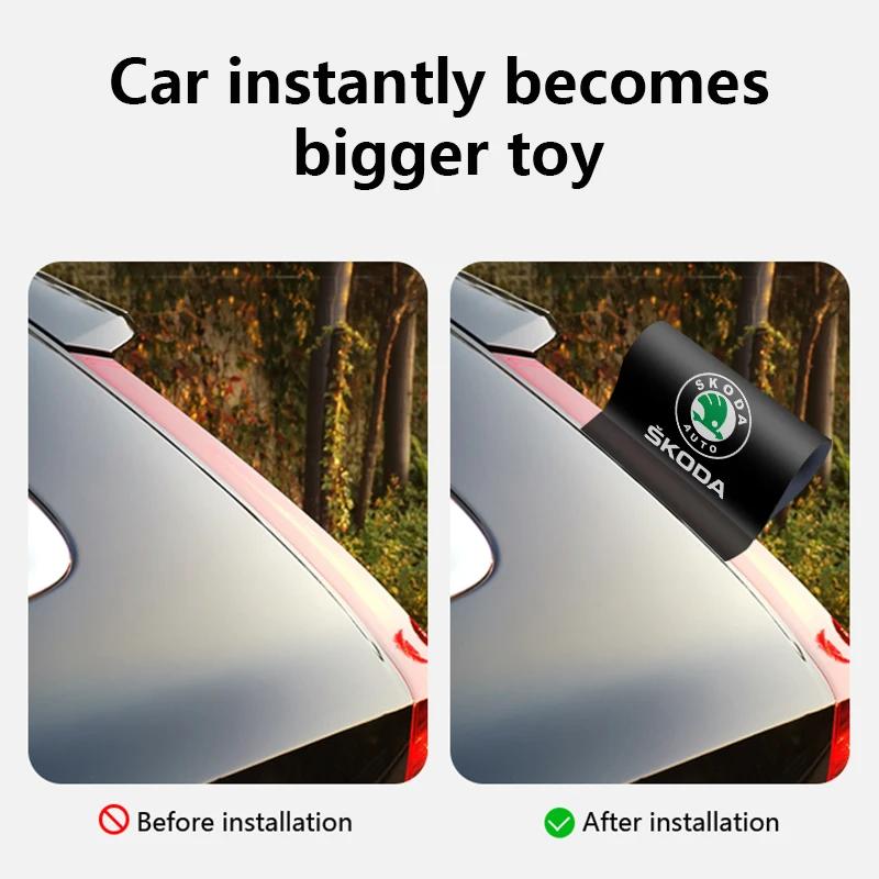 Drhau4 Car Creative Personality Decoration Car Logo Sticker For Skoda Fabia Octavia Karoq Kodiaq Kamiq Superb Rapid Citigo Scale