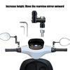 Multipurpose Motorcycle Mirror Mount Adapter Universal Fit For Standard M10 Screw Interfaces & Accessory Attachments