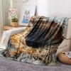 1PC 3D visual effects  Print FlAannel Blanket, High quality Comfortable for All Seasons, Home Decor, Warmth and Comfort