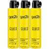 Schwarzkopf Got2B Glued Laque pour Cheveux Fixation Super Forte 3X300ml