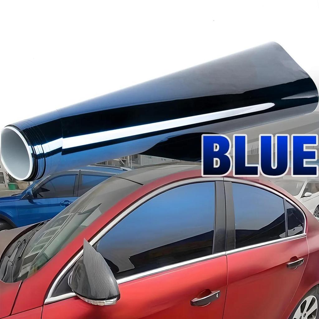 Gradient Car Window Tint Film, Static Cling Privacy Sunshade, UV Protection Heat Insulation Sticker