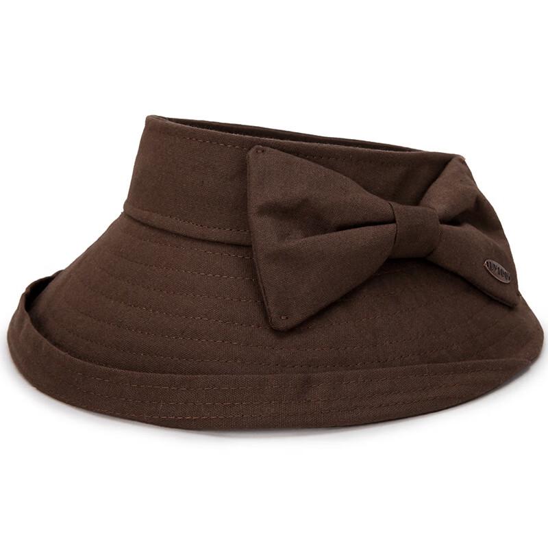 Летняя складная широкополая шляпа-визор с большим бантом