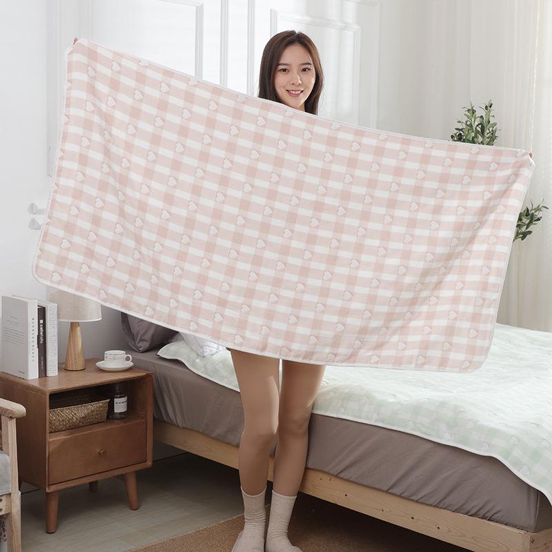 Ultra-Soft Enlarged Adult Bath Towel, 100% Pure Cotton, Five-Layer Gauze, Class A, 70x140cm 140x70cm