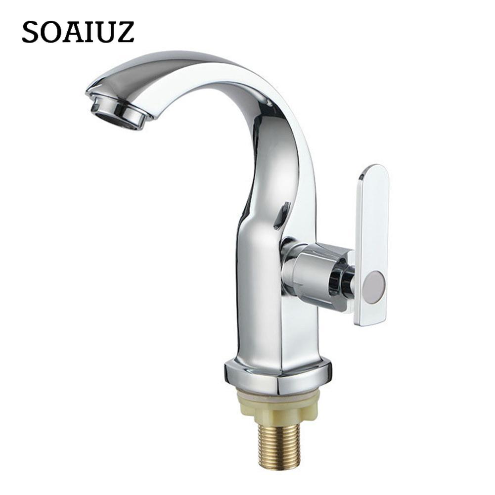 Chrom-Wasserhahn, Waschtischarmatur, Einhebel-Waschtischarmatur