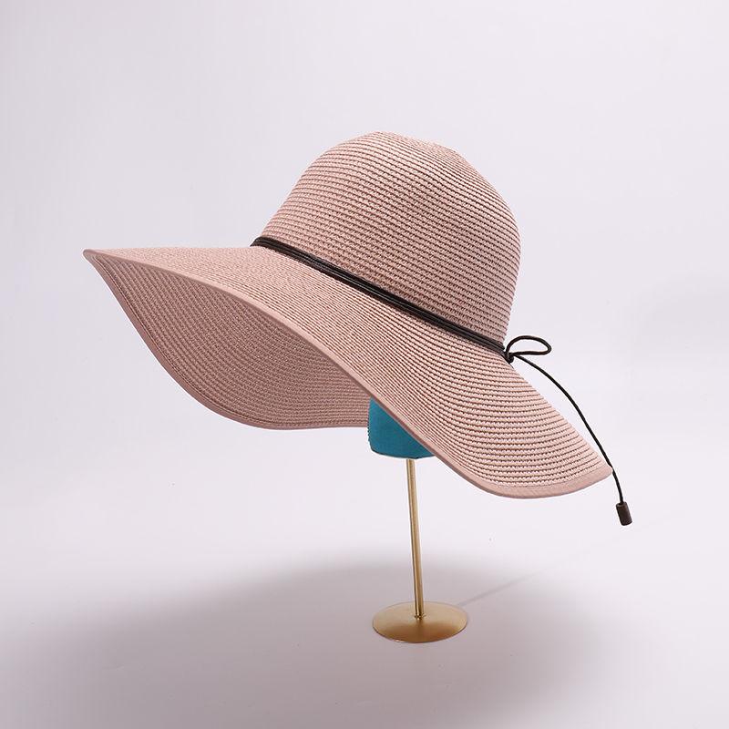 Straw Hat Women's Beach Sun Hat Beach Summer Big Brim