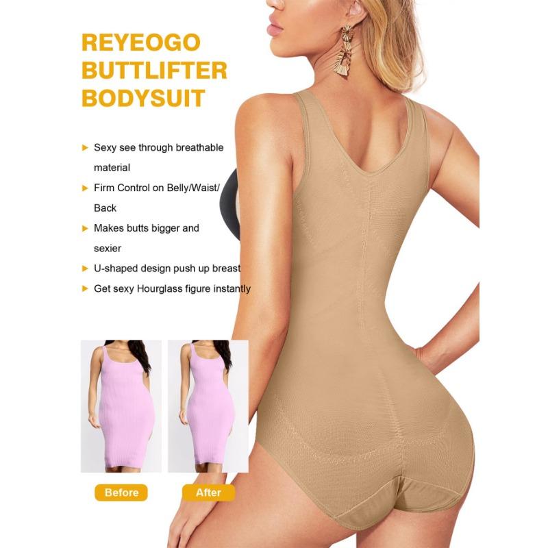 Women Thin Mesh Breathable Seamless One Piece Shapewear Tummy Control Waist Cincher Butt Lifter