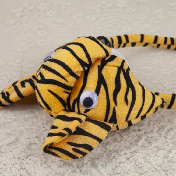 Animal Tigre Costume Accessories Halloween Cosplay Costume Tigre Ears Headband Bowtie Face Stickers Tigre Tail Tutu