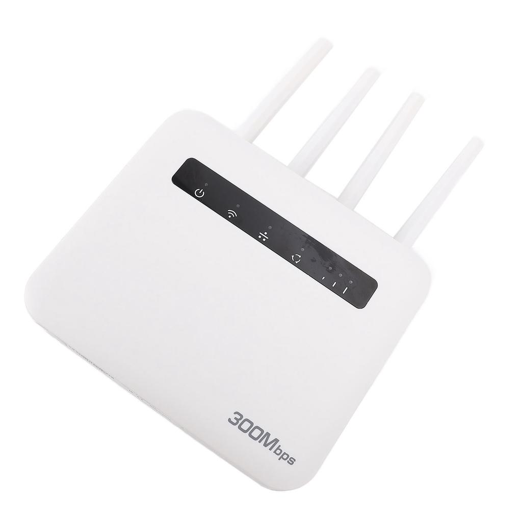 4G LTE Wireless Router with SIM Card Slot Dual Band Unlocked 300Mbps WiFi Hotspot Router 4 Antennas for B1 B3 B7 B8 B20