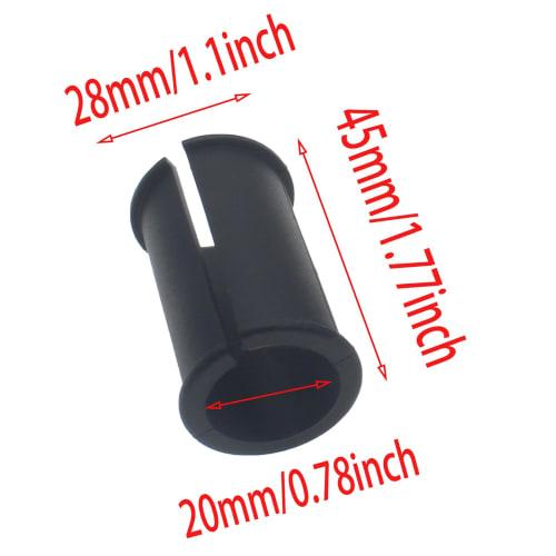 GWYAN 4 Pieces Black Microphone Tube Sleeve Mic Shock Mount Rubber Spacer, Ideal for Shotgun Microphone Cameras and Camcorders