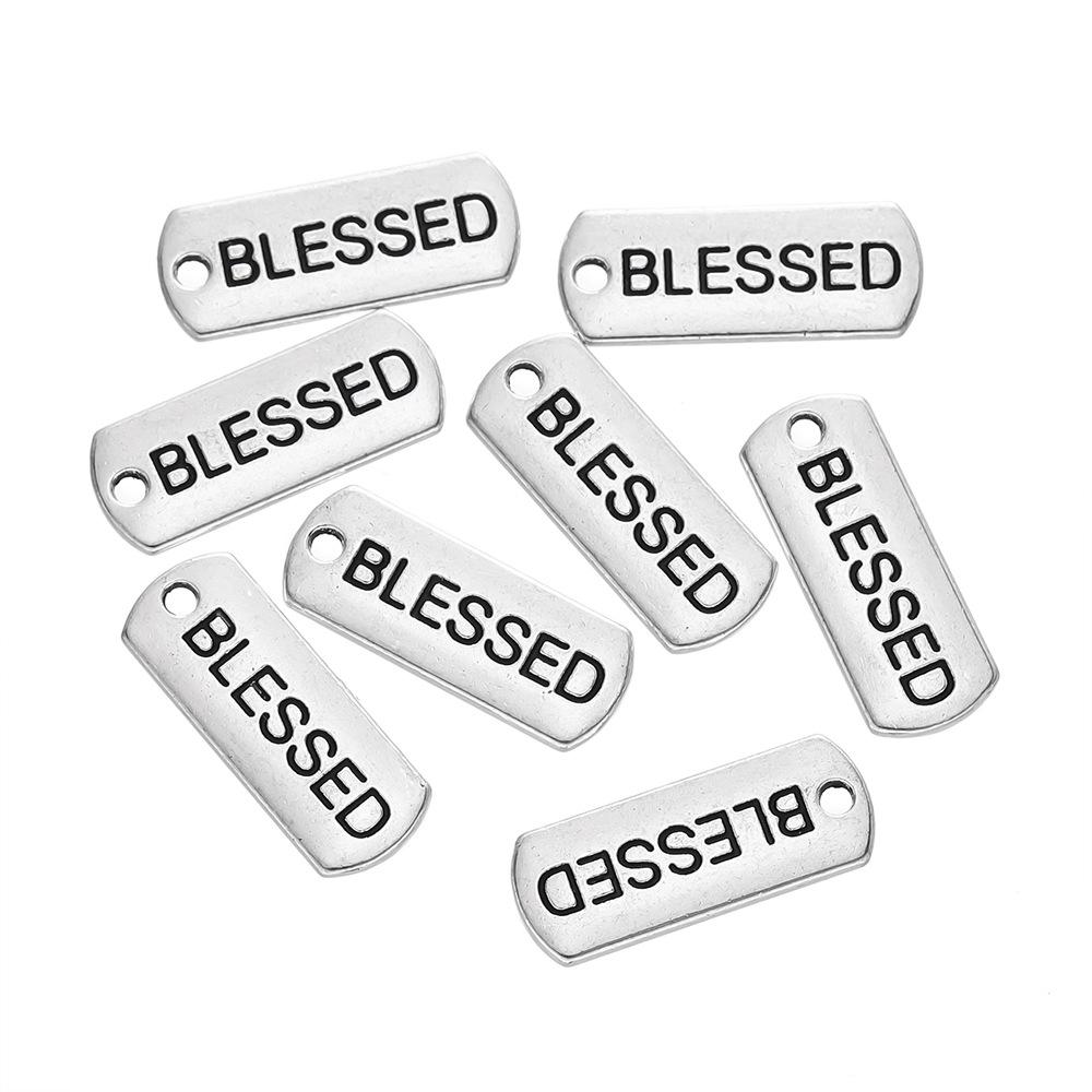 

5 шт. новый персонализированный модный сплав старинный серебряный кулон с буквой бренда английская буква ожерелье кулон DIY ювелирные аксессуары