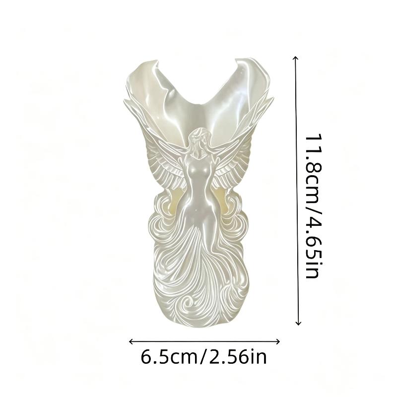 Creative Angel Wings Design Angel-Shaped Vase Container Decorative Design 3D Printed Vase Multi-Purpose Organizer Shop Display