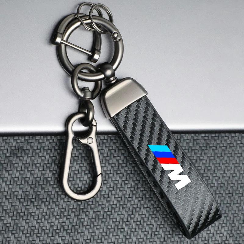 PU Leather Car Keychain Business Gift Metal Key Chain For BMW M Performance E46 E90 E60 F10 F30 E39 E36 F20 E87 G30 E92 E91 X5 fsbm73