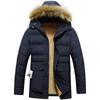 Mens Winter Thickened Fleece Lined Coat Warm Padded Jacket Casual Outerwear