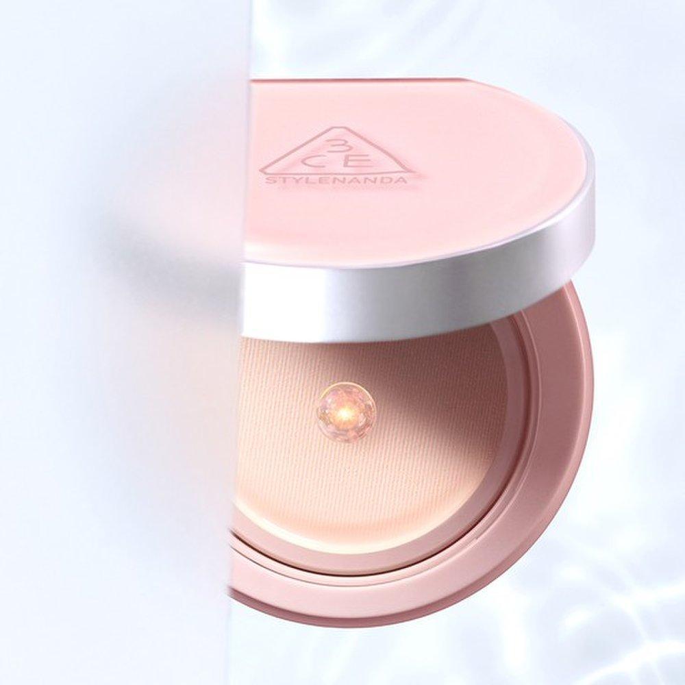 3ce Fitting Mesh Cushion (Main Product 11g + Refill 11g) + Fitting Mesh Cushion Puff + Bead Hairpin Set