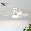Ventilador de Teto Silencioso com Luz 42/52cm com Lâmpada LED, Soquete E27, 6 Pás, Controle Remoto 3 Cores Reguláveis para Quarto Cozinha Garagem Múltiplos