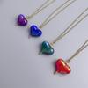 Trendy Heart Pendant Necklace Long Chain Women 2023 Jewelry Choker Necklaces Wedding Jewelry Gift for Valentines Day