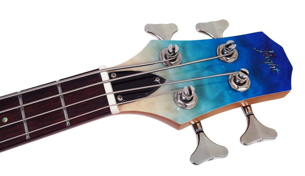 Flight Rock Series Mini Electric Trans Blue Bass, (FUR-MB-TBL)