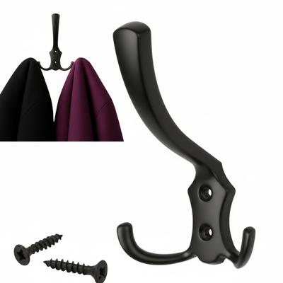 Black Large Solid Furniture Hanger for Clothes On the Wall FOR the Wardrobe Oslo Large